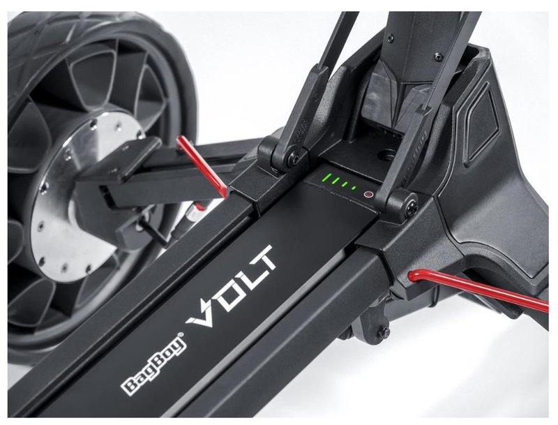 BagBoy Volt elektrický golfový vozík, černo/červený