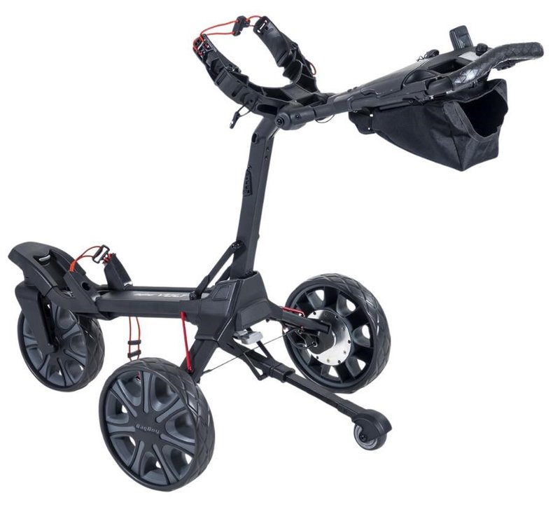 BagBoy Volt elektrický golfový vozík, černo/červený