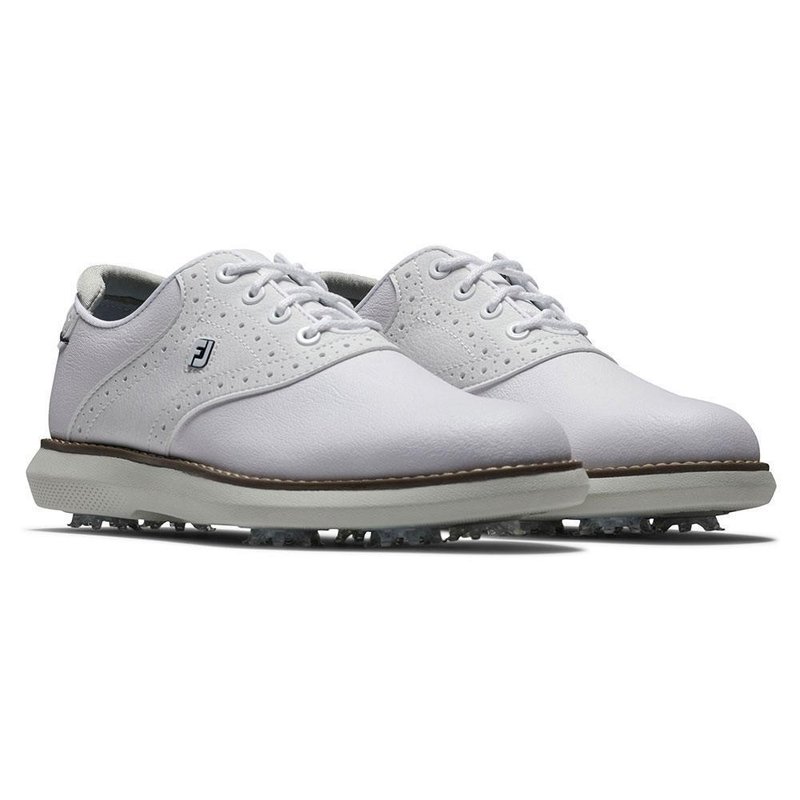 FootJoy Traditions junior golfové boty, bílo/šedé