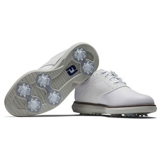FootJoy Traditions junior golfové boty, bílo/šedé