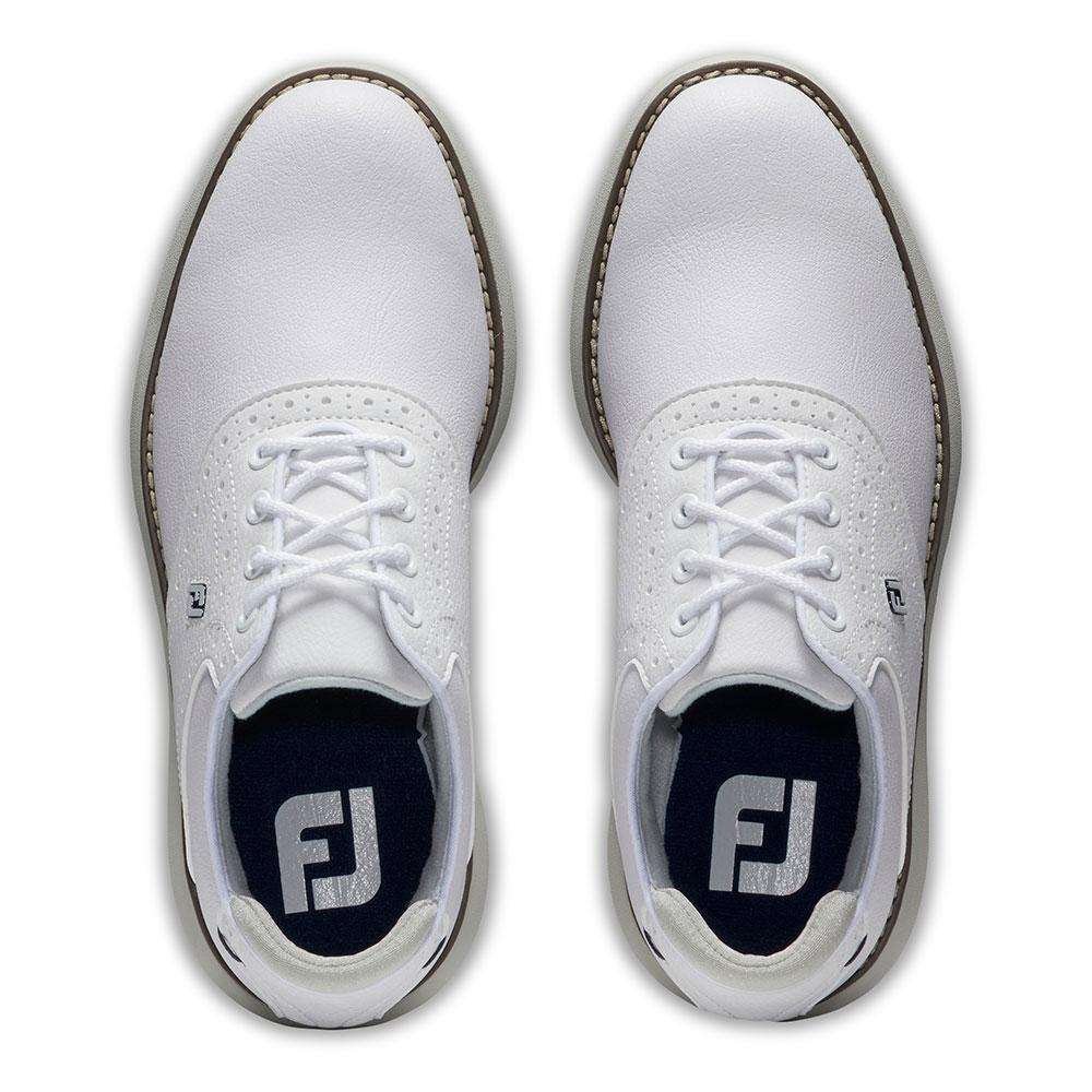 FootJoy Traditions junior golfové boty, bílo/šedé