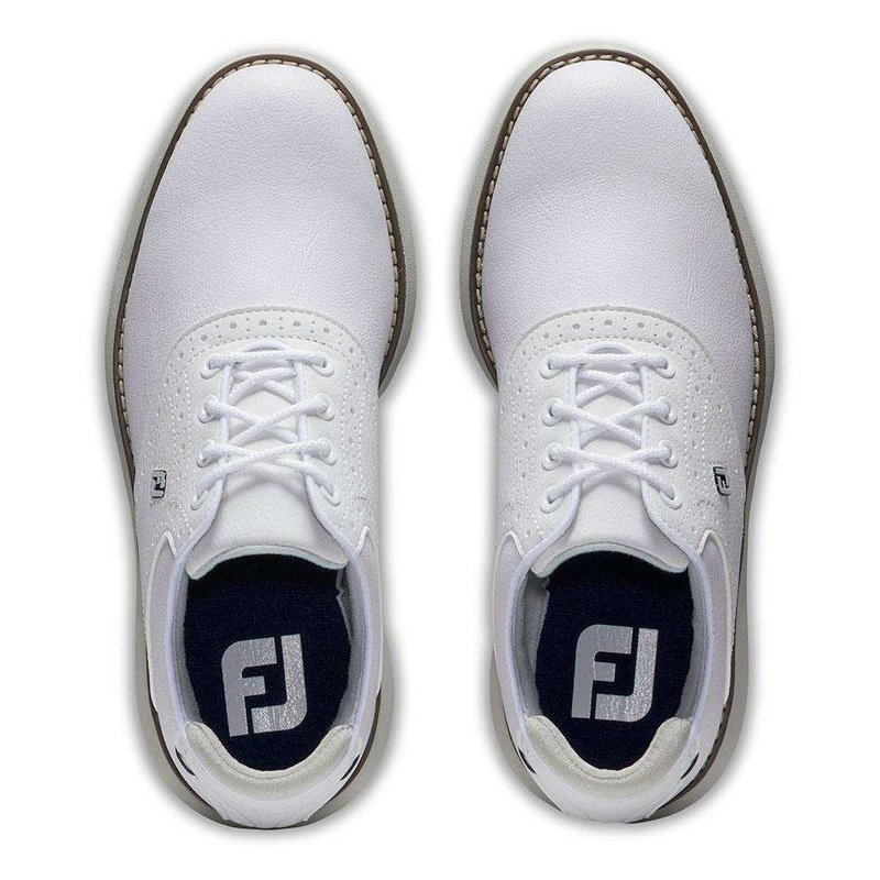 FootJoy Traditions junior golfové boty, bílo/šedé