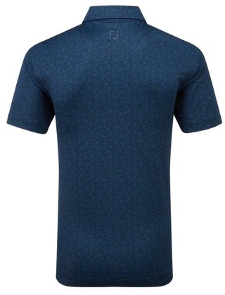 FootJoy Painted Floral Lisle pánské polo, modré
