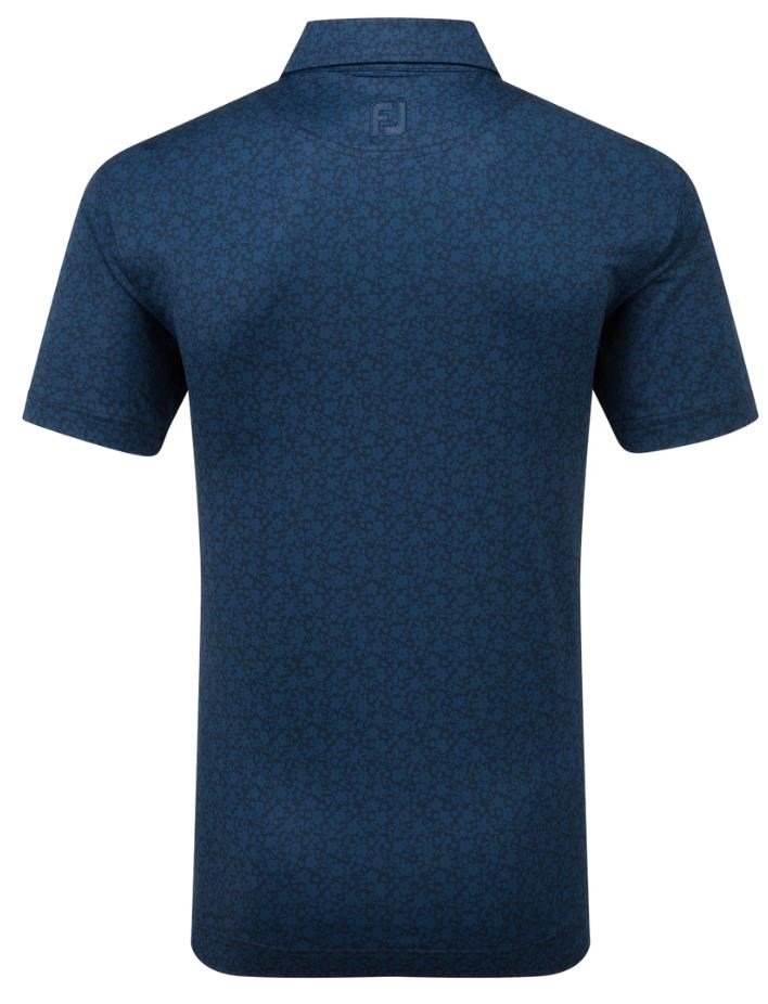 FootJoy Painted Floral Lisle pánské polo, modré