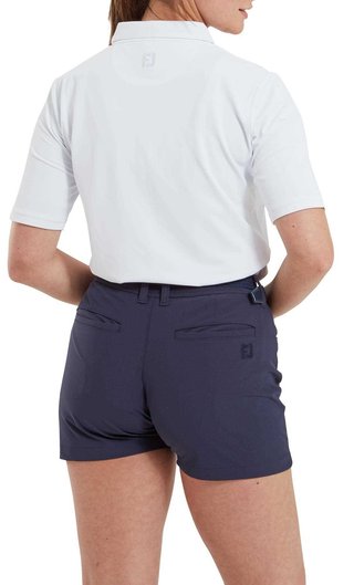 FootJoy 1/2 Sleeve Solid Pique dámské polo, bílé