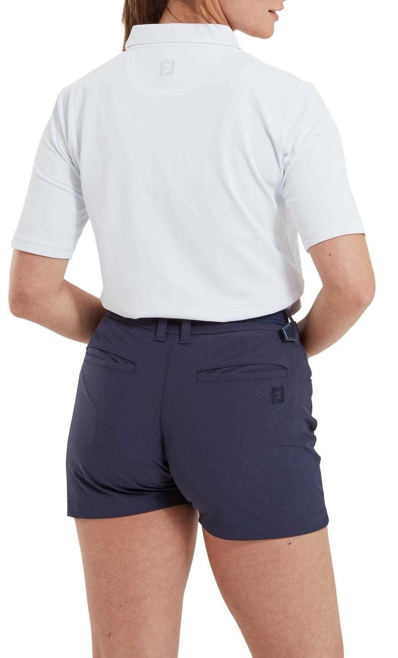 FootJoy 1/2 Sleeve Solid Pique dámské polo, bílé