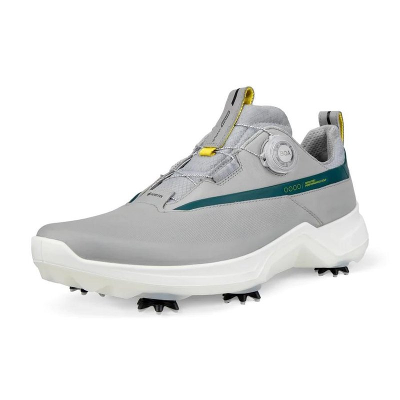 Ecco Biom G5 Boa pánské kožené Gore-Tex golfové boty, šedé