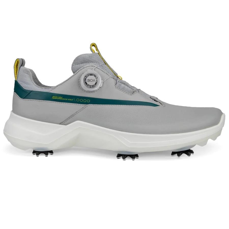 Ecco Biom G5 Boa pánské kožené Gore-Tex golfové boty, šedé