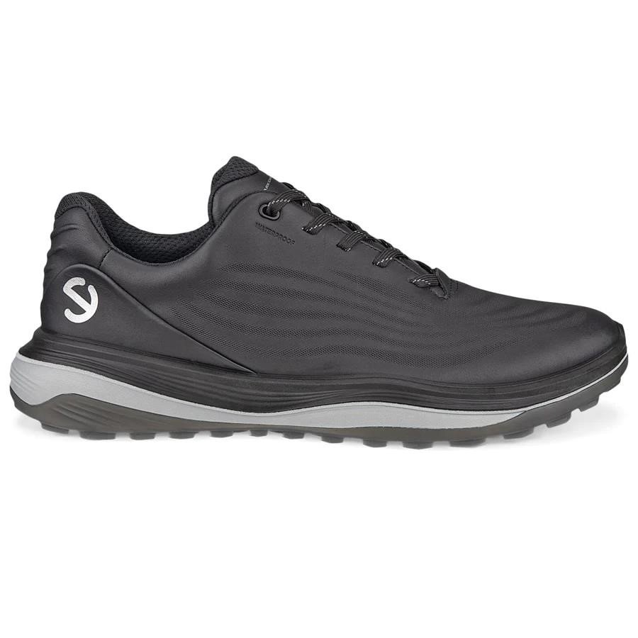Ecco LT1 pánské kožené golfové voděodolné boty, černé