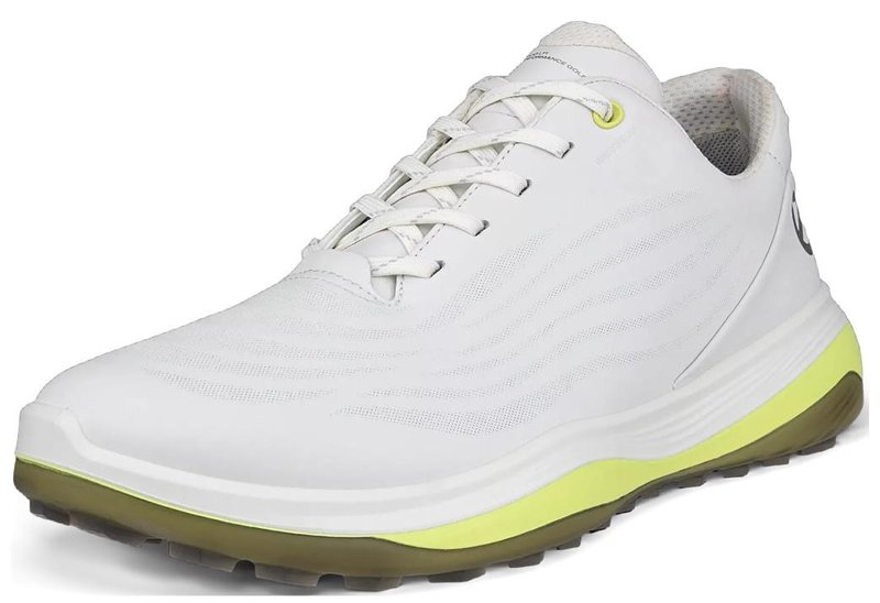 Ecco Lt1 pánské kožené golfové voděodolné boty, bílé