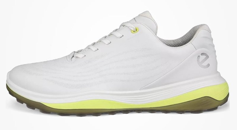 Ecco Lt1 pánské kožené golfové voděodolné boty, bílé
