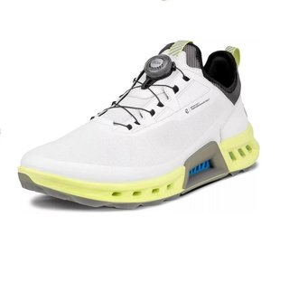 Ecco Biom C4 Boa pánské kožené Gore-Tex golfové boty, bílé