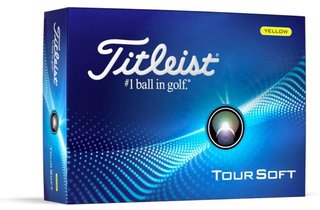 Titleist Tour Soft golfové míčky, žluté