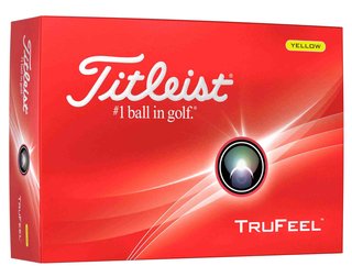 Titleist TruFeel golfové míčky, žluté