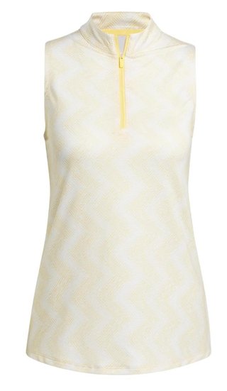 Adidas Ultimate365 Ottoman Printed polo bez rukávů, žluté