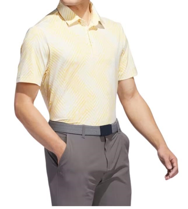 Adidas Ultimate 365 Allover Print pánské polo, žluté