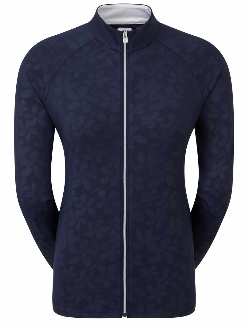 FootJoy Floral Embossed Midlayer dámská mikina, modrá