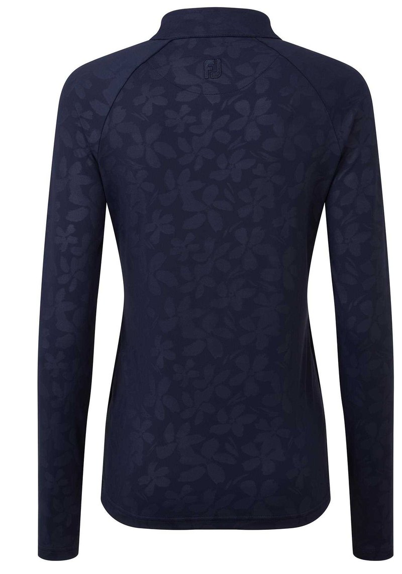 FootJoy Floral Embossed Midlayer dámská mikina, modrá