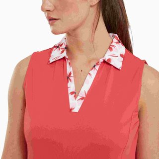 FootJoy Floral Trim golfové šaty, červené