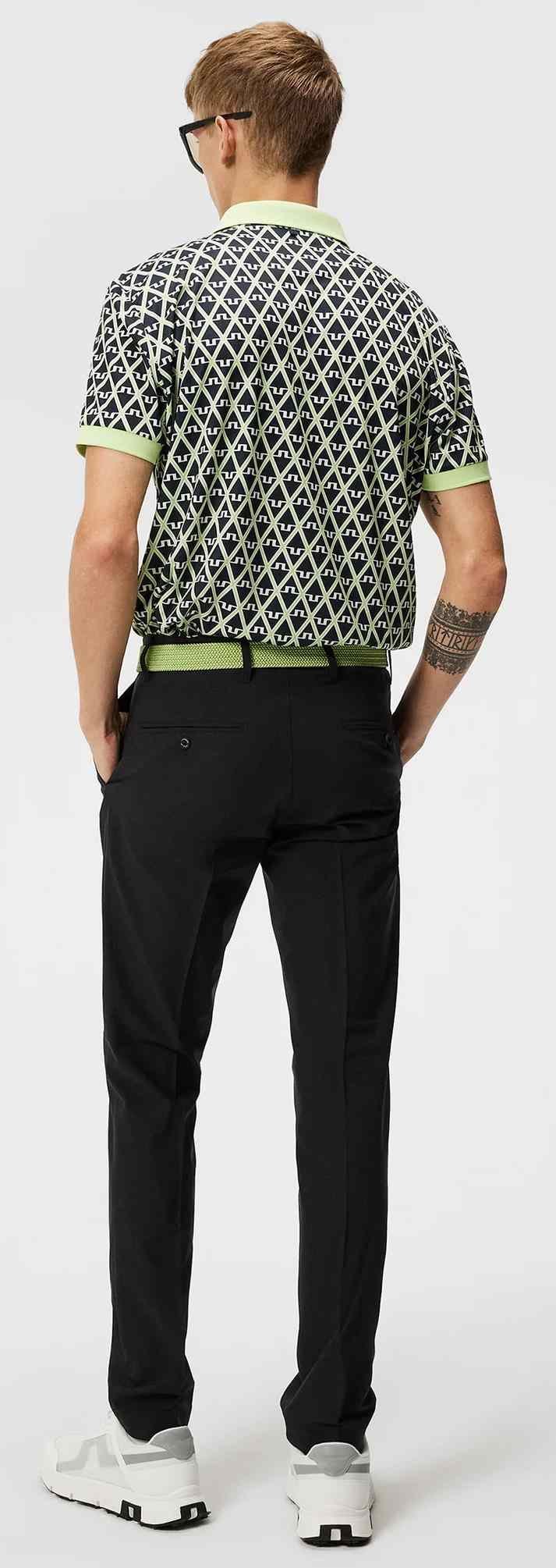 J.Lindeberg Tour Tech Regular Fit Print pánské polo, JL Navy