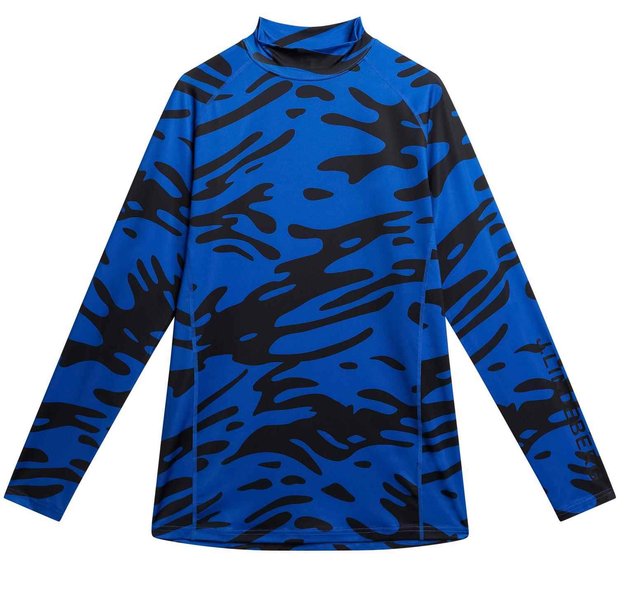 J.Lindeberg Aello Soft Compression pánský top, print neptune nautical blue