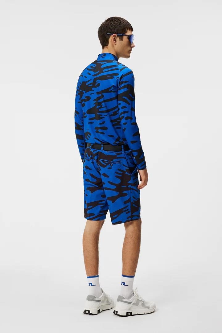 J.Lindeberg Aello Soft Compression pánský top, print neptune nautical blue