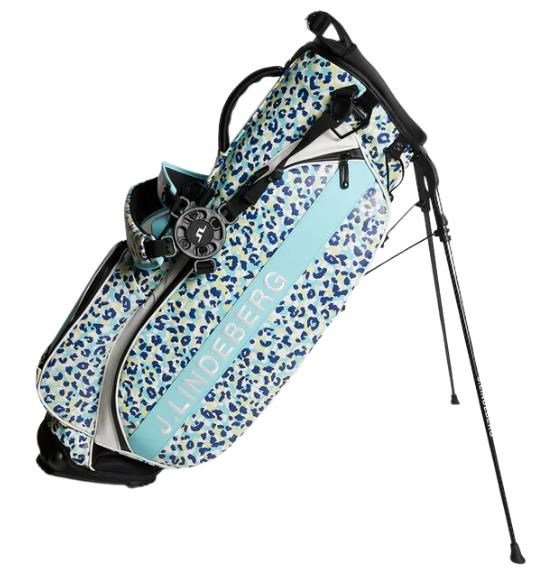 J.Lindeberg play stand bag, leopard aruba blue