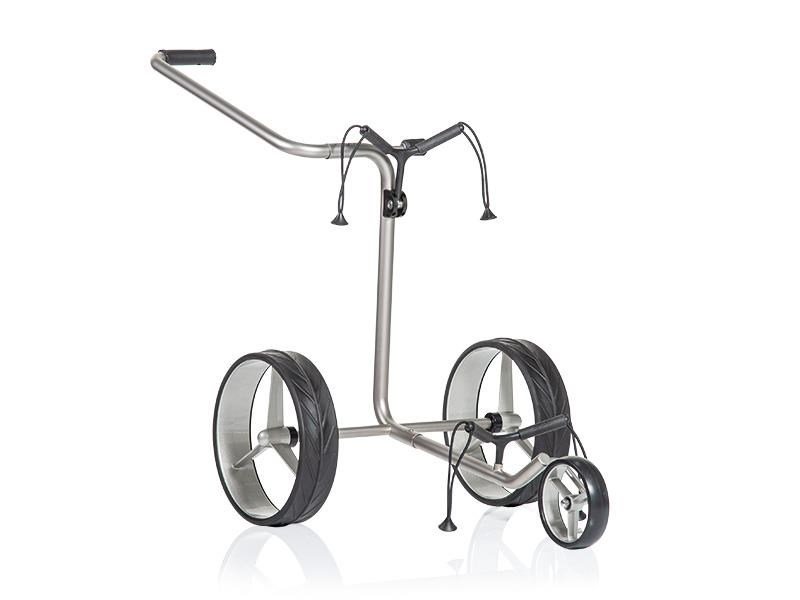JuCad Junior Stainless Steel 3-wheeled dětský manuální vozík + taška