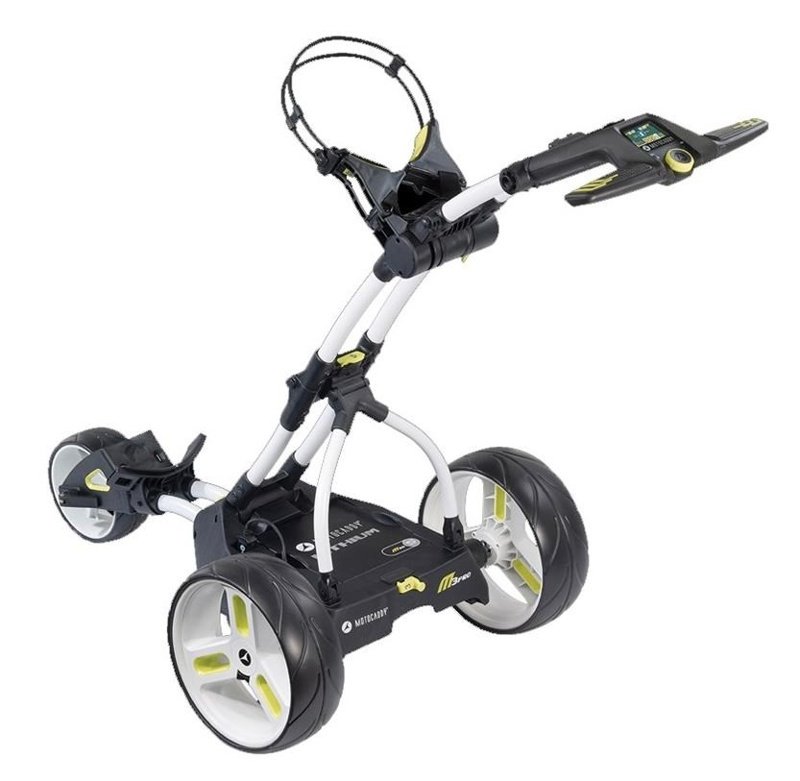 Motocaddy M3 PRO elektrický golfový vozík, bílý