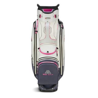 Big Max Aqua Sport 4 cart bag, off white/steel blue/fuchsia