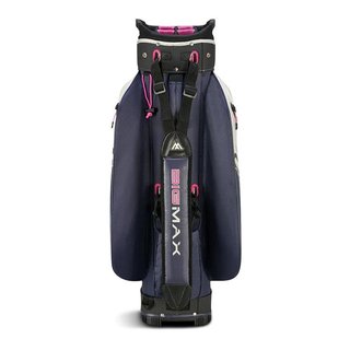 Big Max Aqua Sport 4 cart bag, off white/steel blue/fuchsia