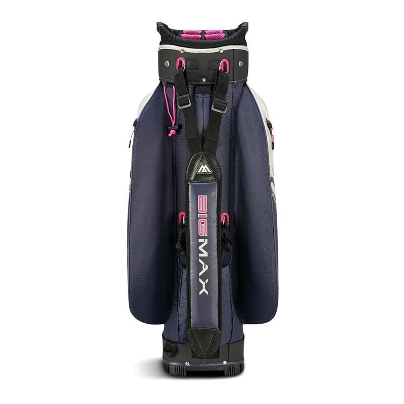 Big Max Aqua Sport 4 cart bag, off white/steel blue/fuchsia