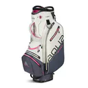 Big Max Aqua Sport 4 cart bag, off white/steel blue/fuchsia