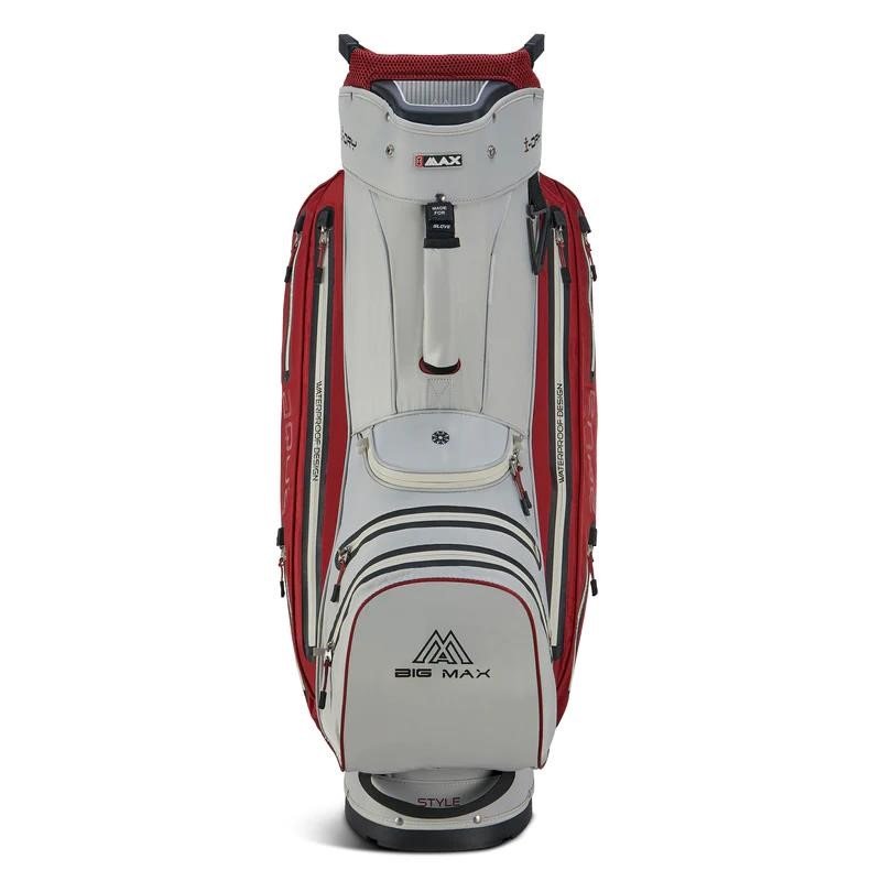 Big Max Aqua Style 4 cart bag, off white/merlot
