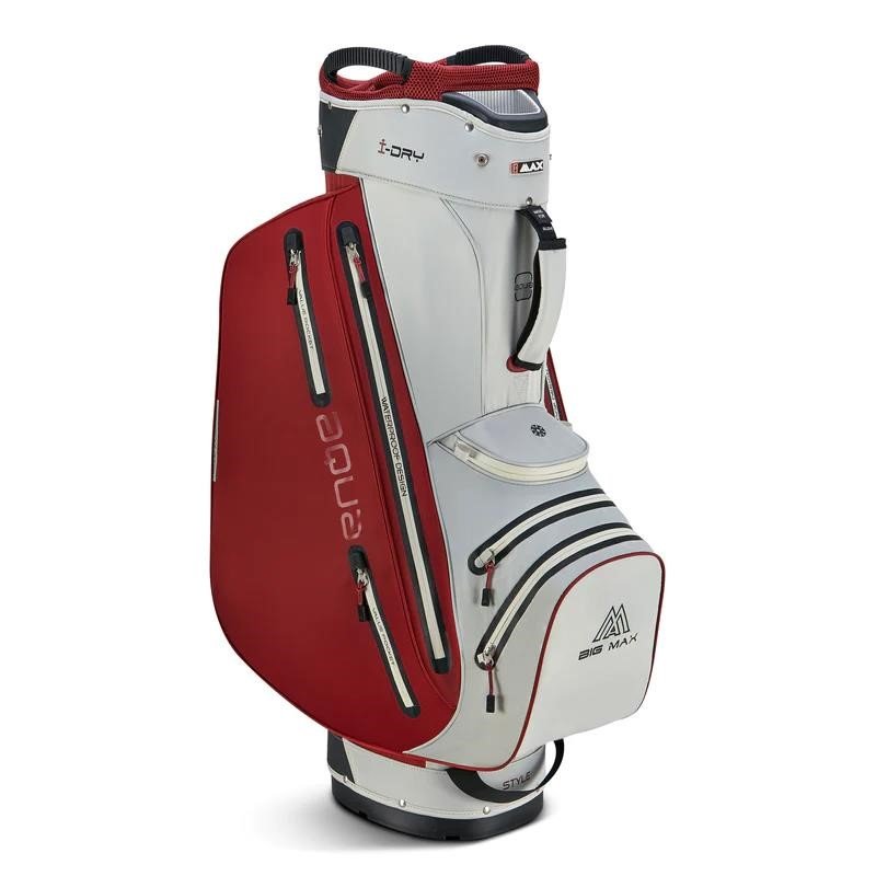 Big Max Aqua Style 4 cart bag, off white/merlot