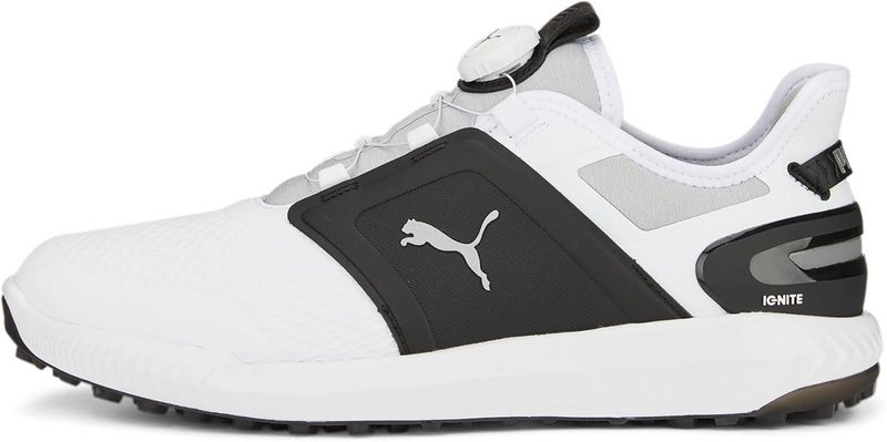 Puma Ignite Elevate Disc pánské golfové boty, bílo/černé