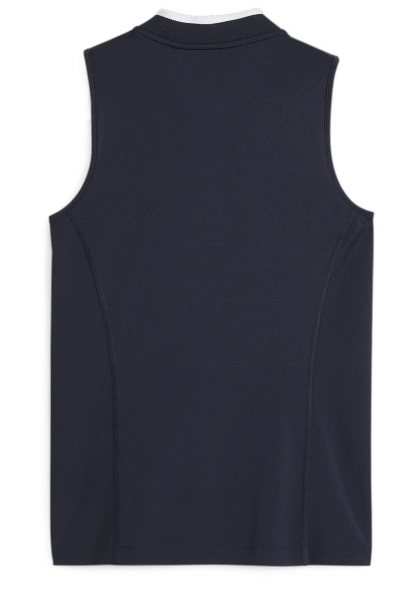 Puma Range Pique Sleeveless dámské polo bez rukávů, tmavě modré