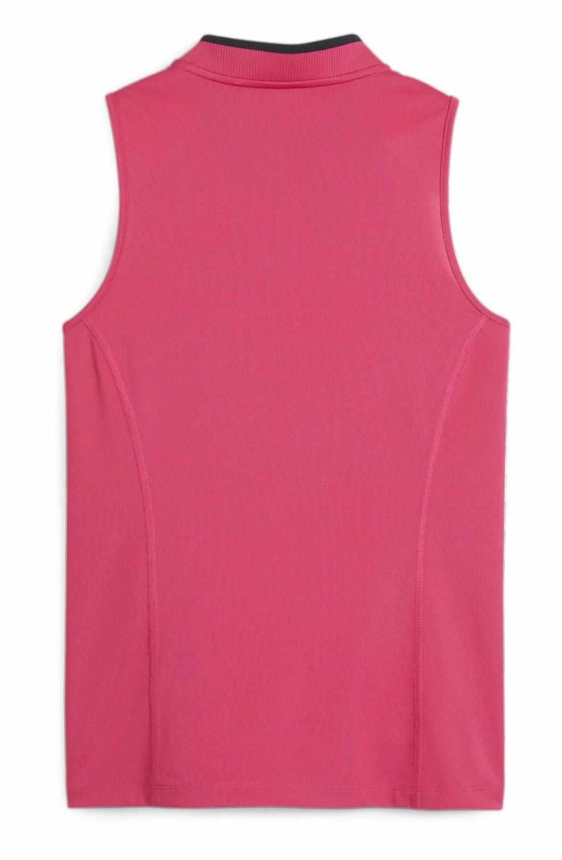 Puma Range Pique Sleeveless dámské polo bez rukávů, růžové