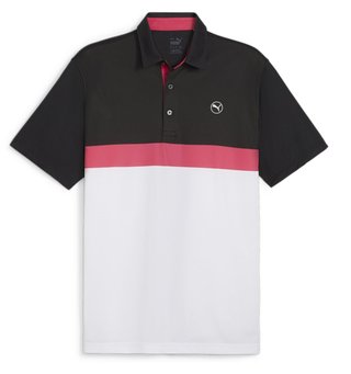 Puma Pure Colorblock pánské polo, bílé