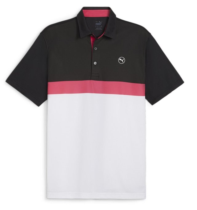 Puma Pure Colorblock pánské polo, bílé