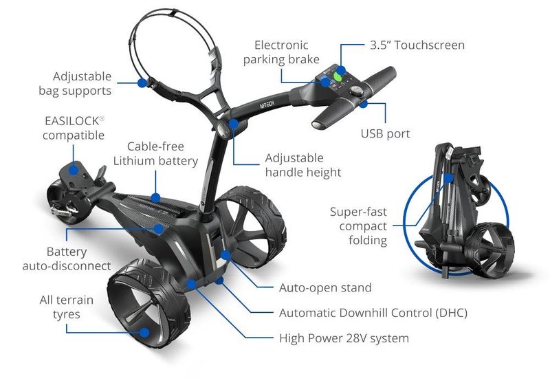 Motocaddy M-TECH GPS DHC elektrický vozík
