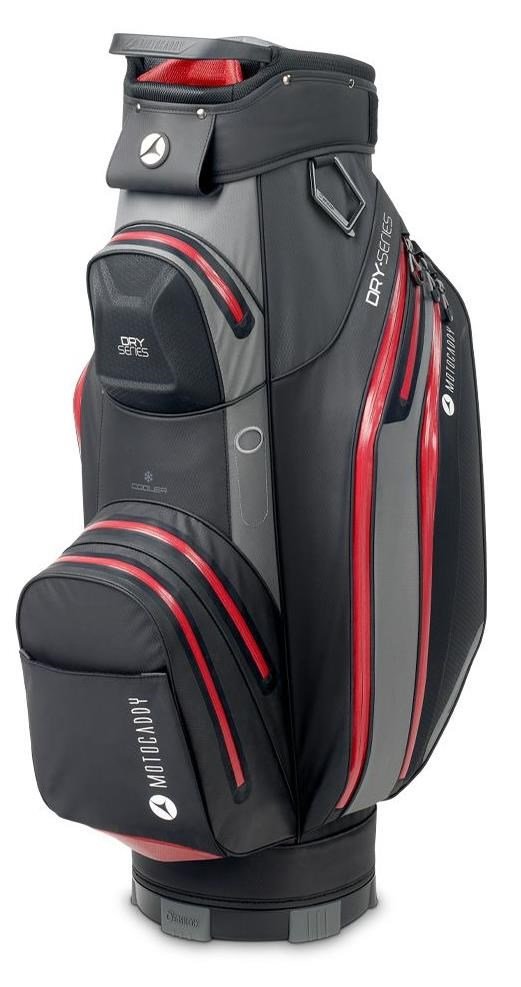 Motocaddy Dry Series cart bag, šedo/červený