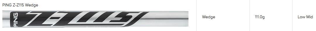PING s159 Chrome wedge, ocel