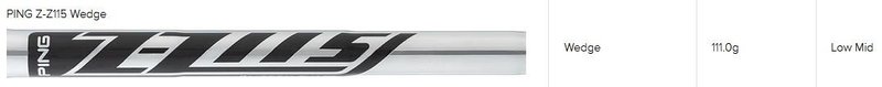 PING s159 Chrome wedge, ocel