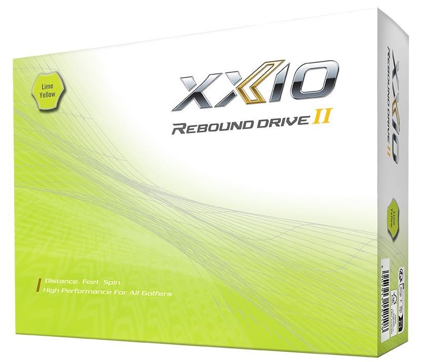 XXIO Rebound Drive II golfové míčky, limetkové