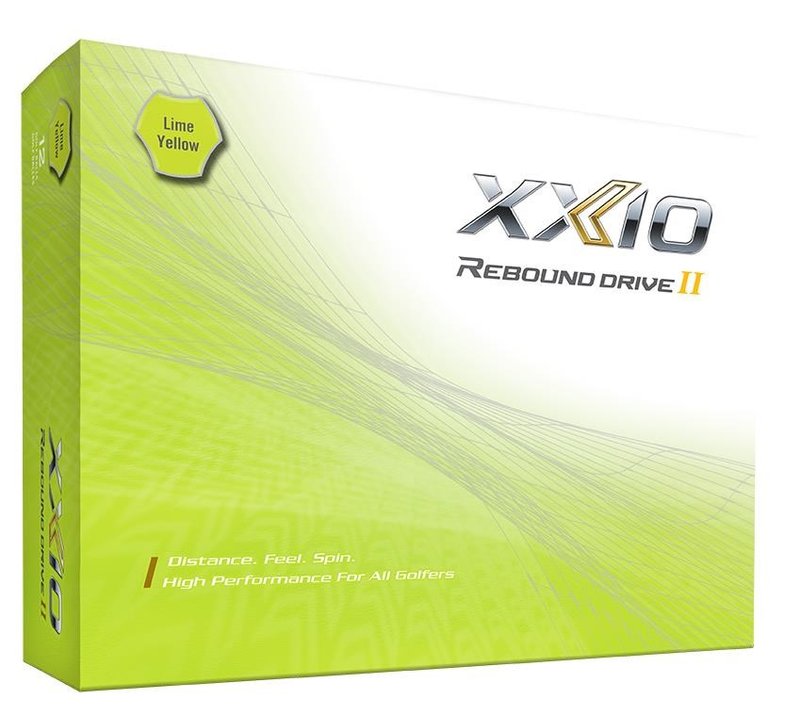 XXIO Rebound Drive II golfové míčky, limetkové
