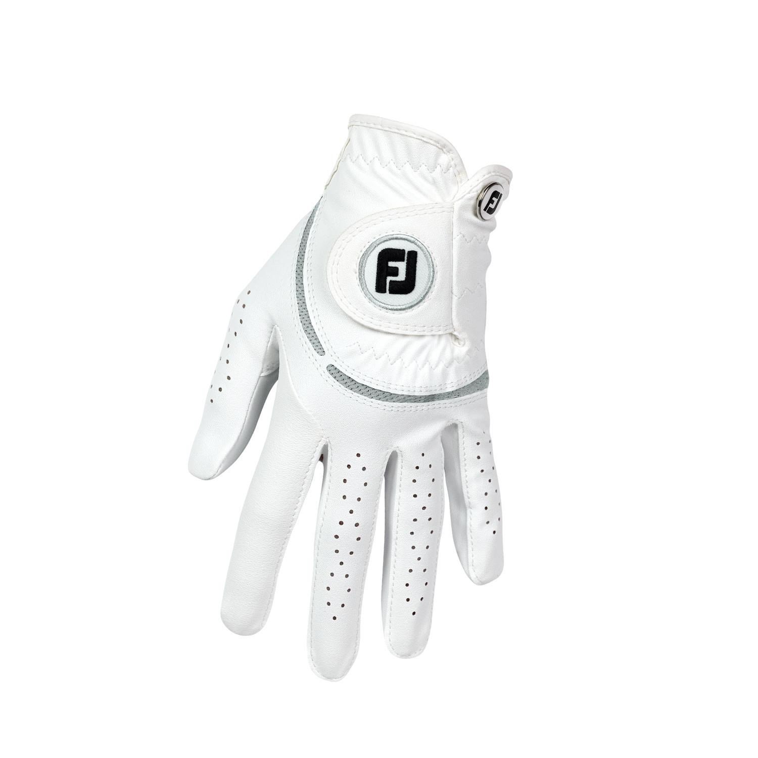 FootJoy WeatherSof dámská golfová rukavice, bílo/šedá