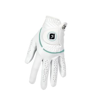 FootJoy WeatherSof dámská golfová rukavice, bílá/sea glass