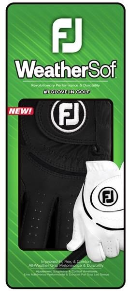 FootJoy WeatherSof pánská golfová rukavice, černá