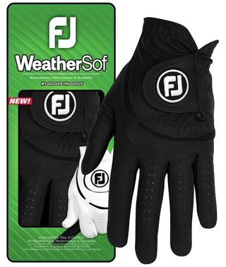 FootJoy WeatherSof pánská golfová rukavice, černá